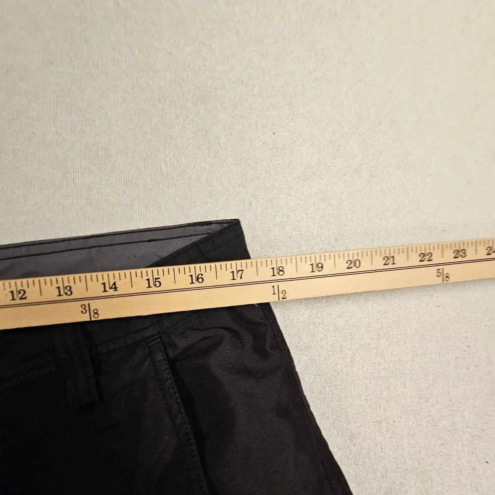 Burnside Mens Black Cargo Shorts Size 34 Utility Multi Pocket Casual Outdoor
